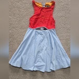 Express x Fashion Star Crochet Top Cut Out Fit and Flare Mini Dress Size 6